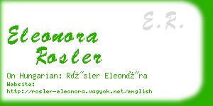 eleonora rosler business card